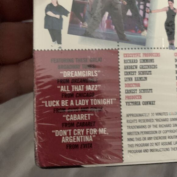 RICHARD SIMMONS Tone Up On Broadway Sweat Aerobic VHS Set of 2 NEW SEALED - Picture 3 of 6